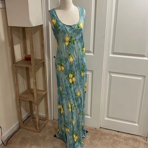 Vintage Jessica Howard Lemon Maxi